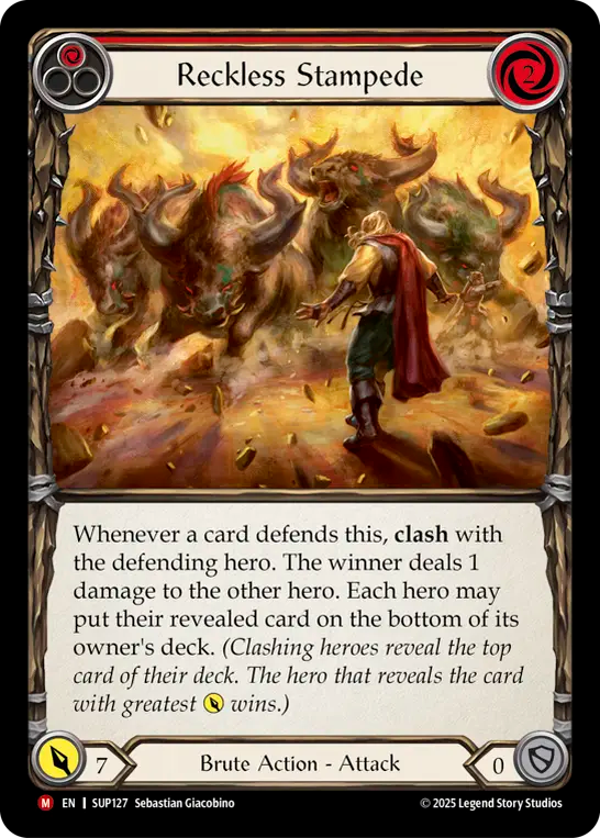 Reckless Stampede [SUP127] (Super Slam) Rainbow Foil
