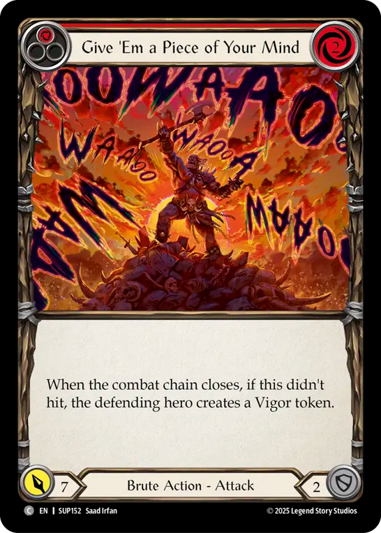 Give 'Em a Piece of Your Mind (RED) [SUP152] (Super Slam)