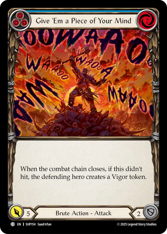 Give 'Em a Piece of Your Mind (BLUE) [SUP154] (Super Slam)